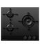 60cm Series 9 3 Burner Gas Cooktop, LPG gallery image 1.0